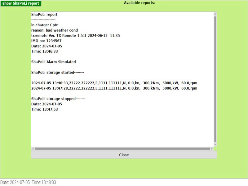 shapoli report simulated
